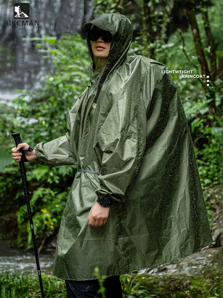 Rain Cover Backpack - Ultralichte regenjas met rits, 210T polyester,